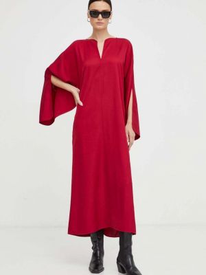 Sukienka midi oversize By Malene Birger czerwona
