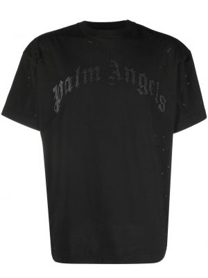 T-shirt mit print Palm Angels schwarz