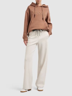 Pantalones de chándal de algodón de tela jersey 's Max Mara