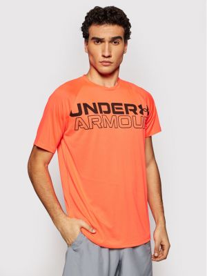 Relaxed тениска Under Armour оранжево