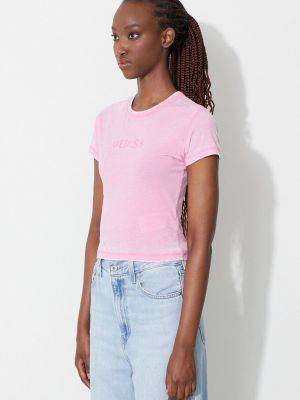 Majica kratki rukavi Guess Usa ružičasta