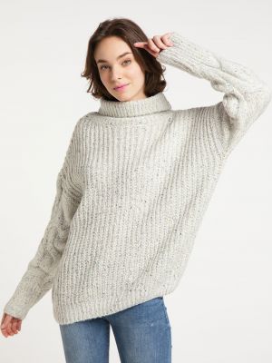 Oversize džemperis Mymo balts