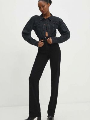 Kurtka jeansowa Answear Lab czarna