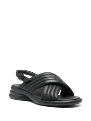 Leder sandale Camper schwarz