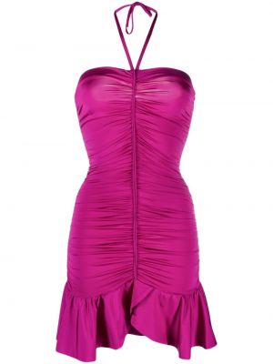 Drapované mini šaty Dondup fialové