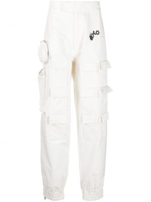 Pantaloni cargo Off-white alb