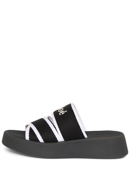 Sandaler med plateau Chloe hvid