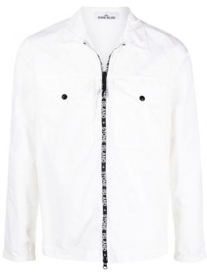 Zip lett jakke Stone Island hvit