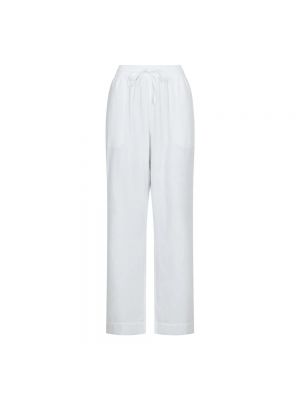 Szerokie spodnie casual Neo Noir białe