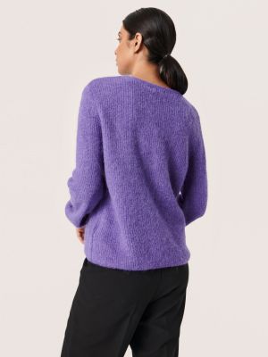 Шерстяной свитер с v-образным вырезом с длинным рукавом Soaked In Luxury