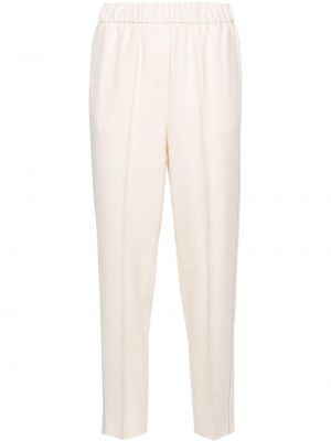 Pantaloni cu mărgele Peserico alb