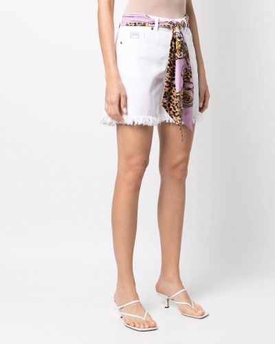 Džínové šortky Versace Jeans Couture bílé