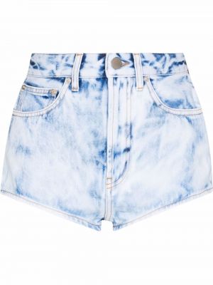 Hög midja jeansshorts Alessandra Rich blå