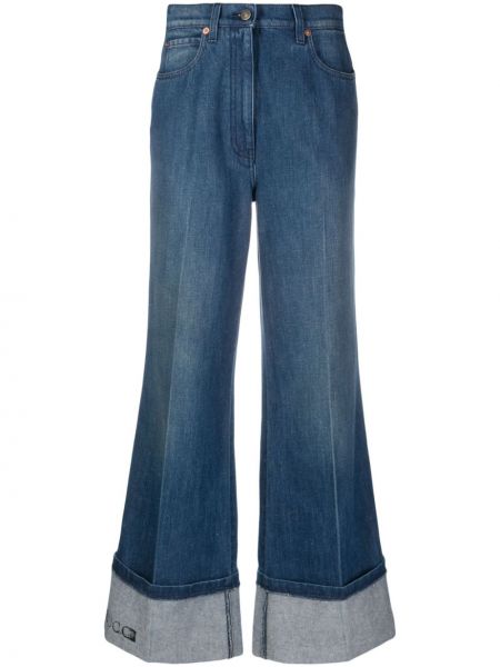 Jeans a zampa Gucci blu