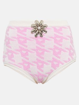 Pantalones cortos pata de gallo Area rosa