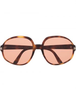 Overdimensjonert briller Tom Ford Eyewear brun