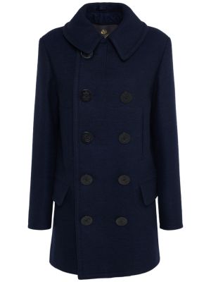 Kašmírový vlnený kabát Loro Piana modrá
