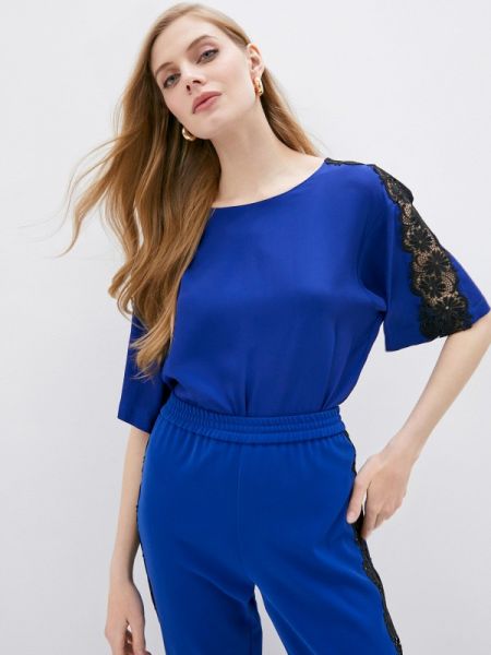 Блузка Boutique Moschino, синяя