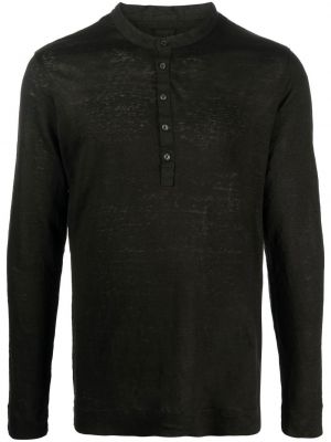 Ленен пуловер 120% Lino черно