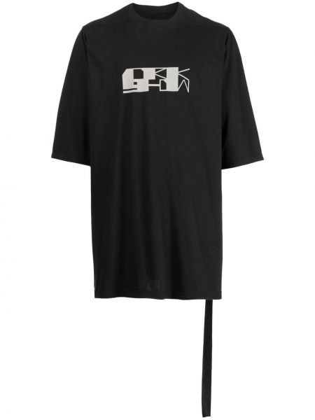 T-shirt con stampa Rick Owens Drkshdw nero