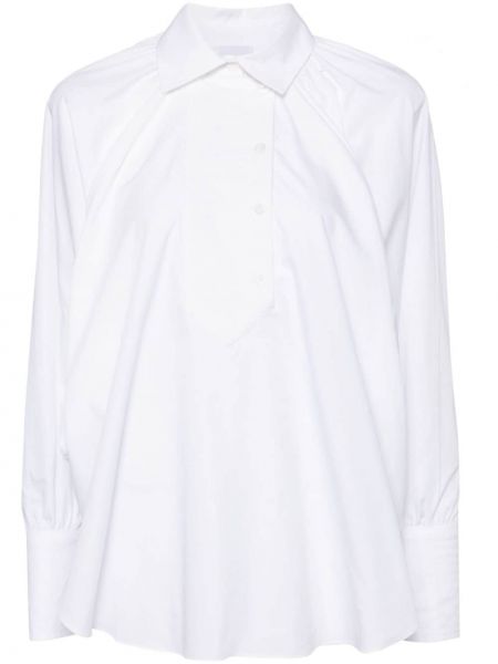 Βαμβακερή μπλούζα Patou λευκό