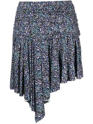 Φούστα mini με σχέδιο Marant Etoile μπλε