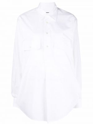 Памучна риза Plan C бяло