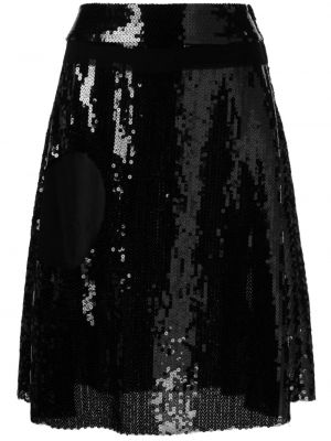 Midi suknja sa šljokicama Edward Cuming crna
