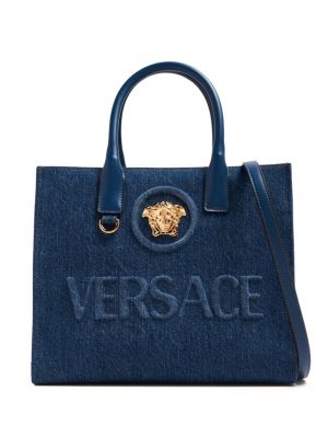 Geantă shopper Versace albastru