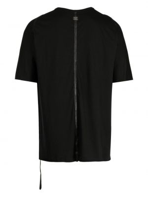 T-shirt en cuir en coton Isaac Sellam Experience noir