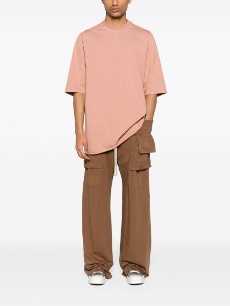 T-shirt aus baumwoll mit rundem ausschnitt Rick Owens Drkshdw pink