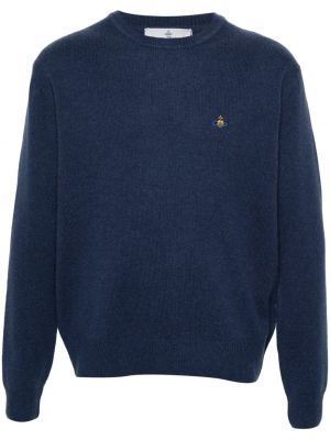 Džemperis ar izšuvumiem Vivienne Westwood zils