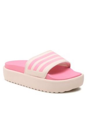 Sandales à plateforme Adidas rose