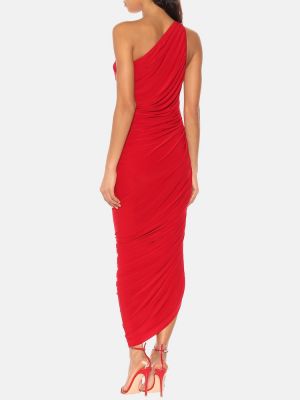 Sukienka midi z dżerseju Norma Kamali czerwona