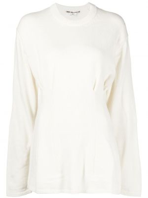 Pullover mit rundem ausschnitt Comme Des Garçons weiß