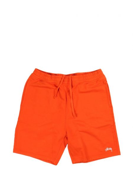 Puuvilla shortsit Stüssy oranssi