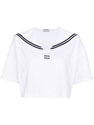 Тениска Miu Miu бяло