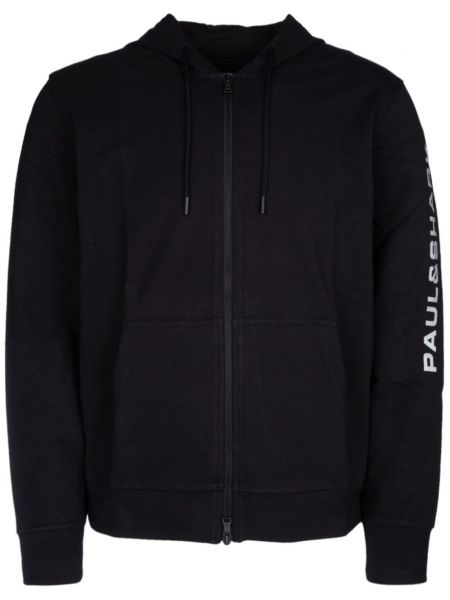 Baskılı hoodie Paul & Shark mavi