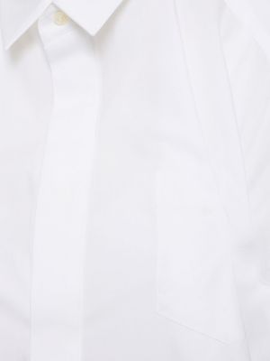 Camicia senza maniche di cotone Sacai bianco