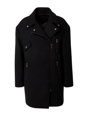 Oversized gyapjú kabát Sisley fekete