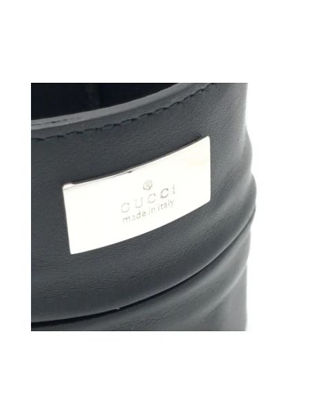 Pulsera de cuero Gucci Vintage negro
