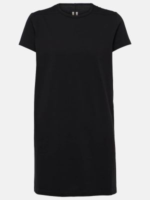 Βαμβακερή μπλούζα από ζέρσεϋ Rick Owens μαύρο