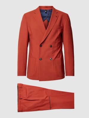 Pomarańczowy garnitur slim fit Roy Robson