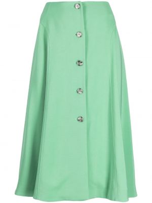 Plisované midi sukně Paul Smith zelené