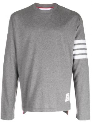 Ριγέ βαμβακερή μπλούζα Thom Browne