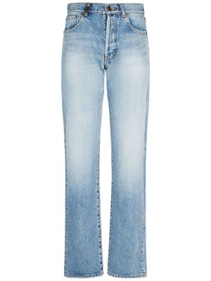 Jeans di cotone Saint Laurent blu