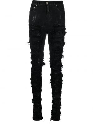 Nødlidende skinny jeans Rick Owens Drkshdw svart