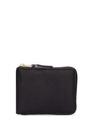 Kožená peňaženka Comme Des Garçons Wallet čierna