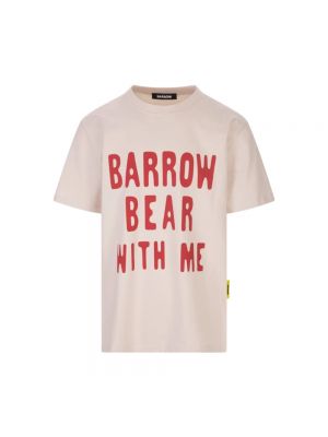 Beżowa koszulka z nadrukiem Barrow