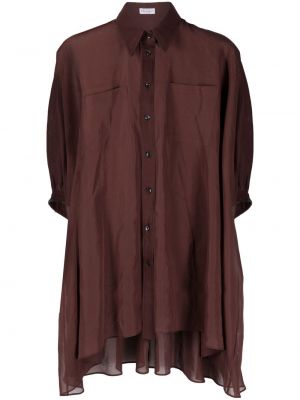 Асиметрична прозрачна блуза Brunello Cucinelli